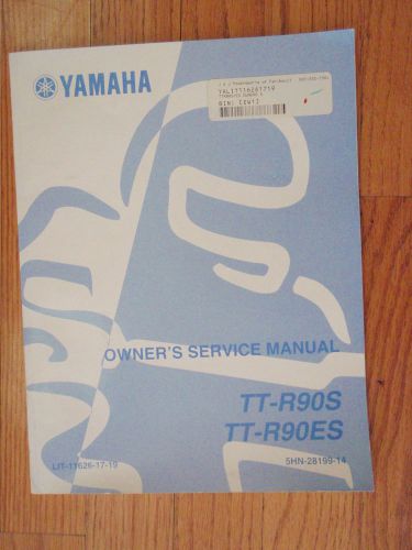 Genuine  yamaha tt-r9o motorcycle service manual new