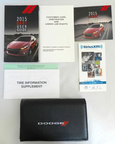 2015 dodge dart owners manual set with case