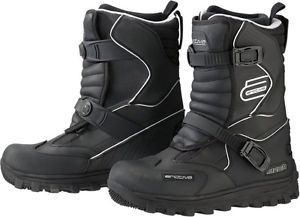 Arctiva mech boots comp9 snowmobile boots moisture wicking mens size 10 black