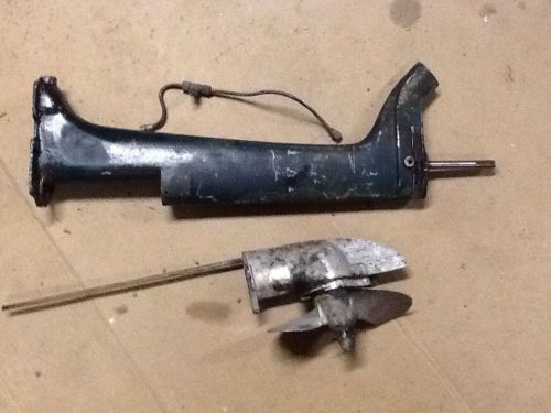 1947-1948 sears elgin 3.5 hp outboard lower unit, midsection,prop, fuel line