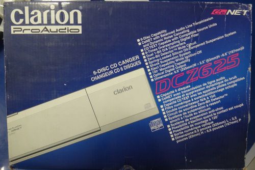 Clarion pro audio dcz625 6-disc cd changer