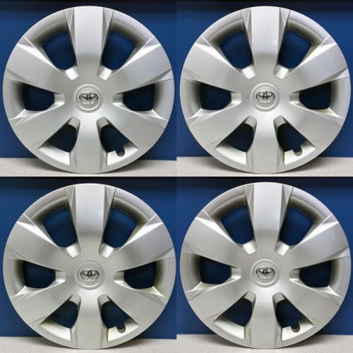 &#039;07-11 toyota camry # 61137 16&#034; hubcaps wheel covers part # 260206010 used set 4