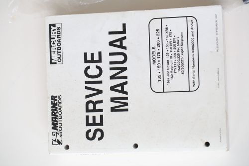 1997 mercury mariner outboard service manual book 135 150 175 200 225