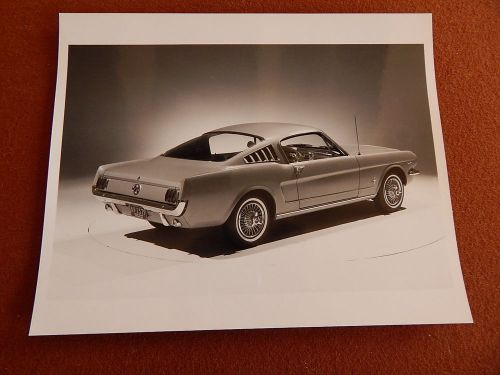 Mustang 1965 fastback original ford b&amp;w photo very rare w/ negative number 65