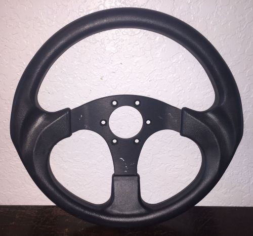 Dino - black - 3 spoke marine steering wheel - made in italy - # dsw516165