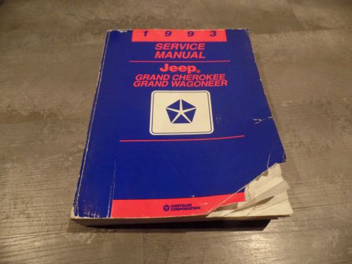 1993 jeep grand cherokee wagoneer factory service manual