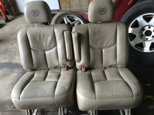 2000-2006 chevrolet tahoe yukon escalade heated leather 2nd row captains seats