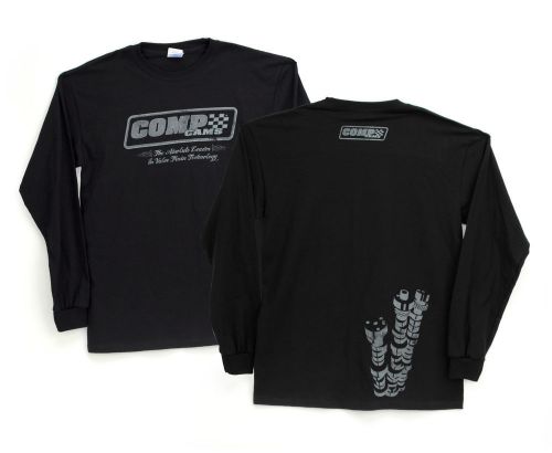 Brand new black comp cams small s camshaft logo'd long sleeve t-shirt #c1032-s