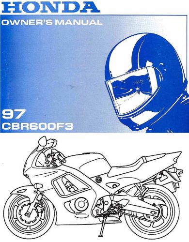 1997 honda cbr600f3 motorcycle owners manual -cbr 600 f3-cbr600 f3-honda