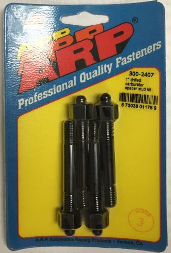 Arp carburetor studs pro series 2.700" long hex nuts black 4 pc p/n 300-2407