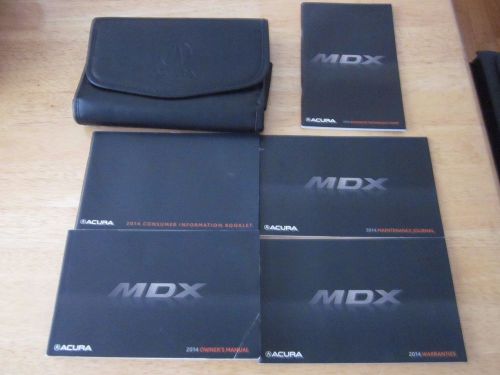 2014 acura mdx owner manual with case oem owners