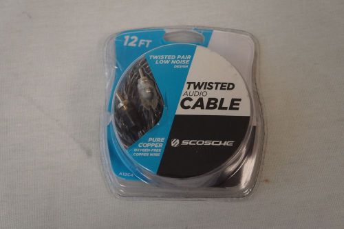 Scosche a12c4 12ft twisted audio cable