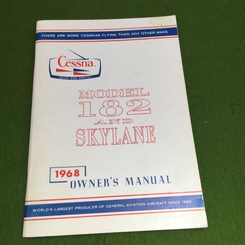 Cessna 1968 182 owner&#039;s manual
