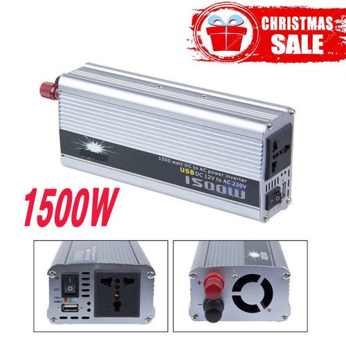 New dc 12v to ac110v portable car power inverter charger converter 1500w watt t