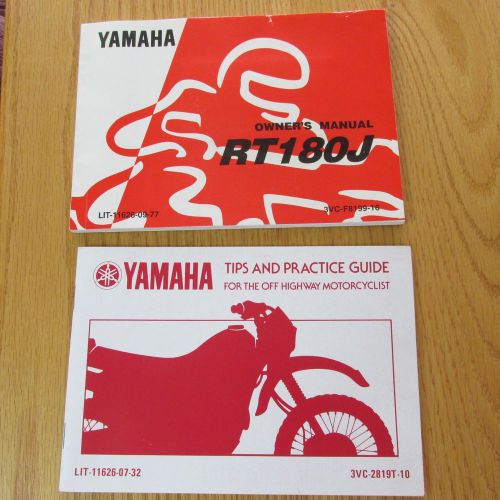Yamaha motorcycle manual rt180j 1997