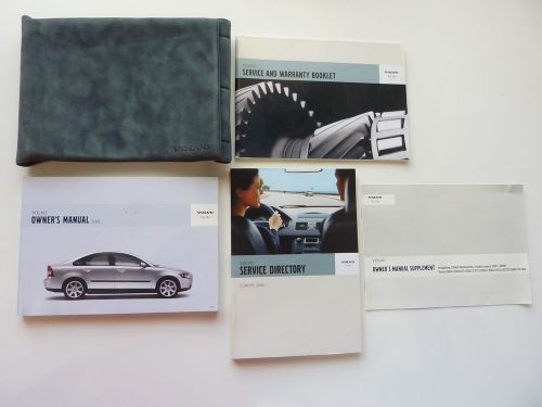 Original 2006 volvo s40 owners manual book set with case *free shipping