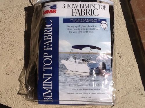 Carver 3-bow bimini top fabric - jet black