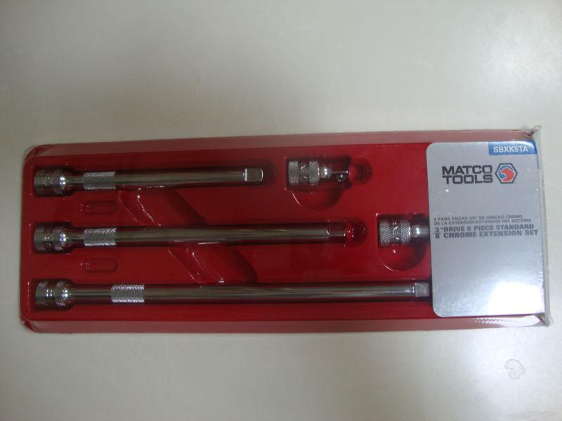 Sell NEW MATCO TOOLS 3/8" DRIVE 5 PIECE EXTENSION STANDARD CHROME SET