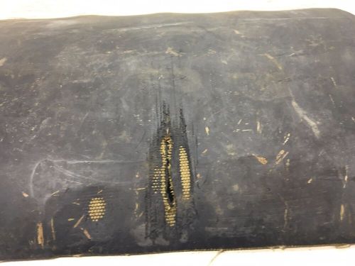 Polaris 1980's snowmobile snow flap used blue lettering rubber 5 hole