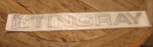 New stingray boat company 162764 3" tall x31.84" long silver raised decal emblem