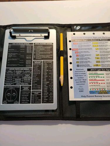 Sporty's tri-fold knee board with vfr clipboard