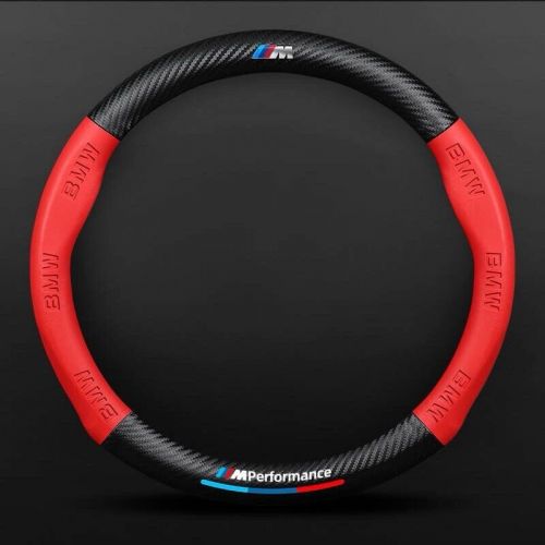 BMW Steering Wheel Cover 38cm Carbon Fiber+ Leather / O Shape, US $50.99, image 3