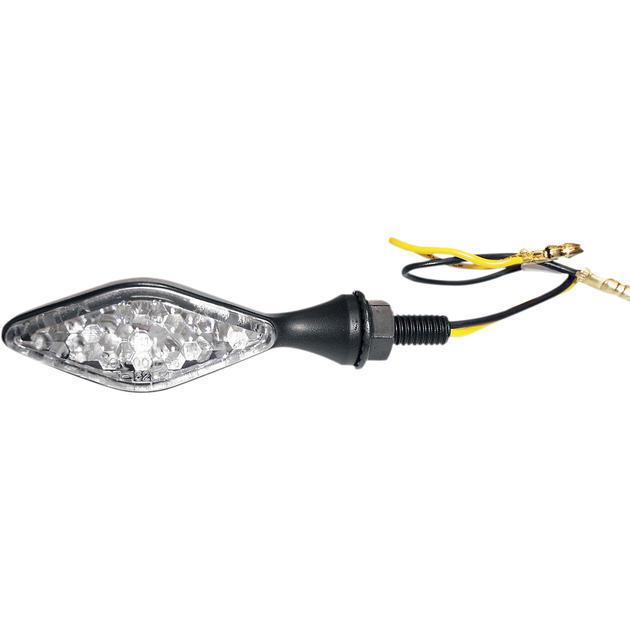 K&s led ultra mini-stalk diamond marker light set black clear