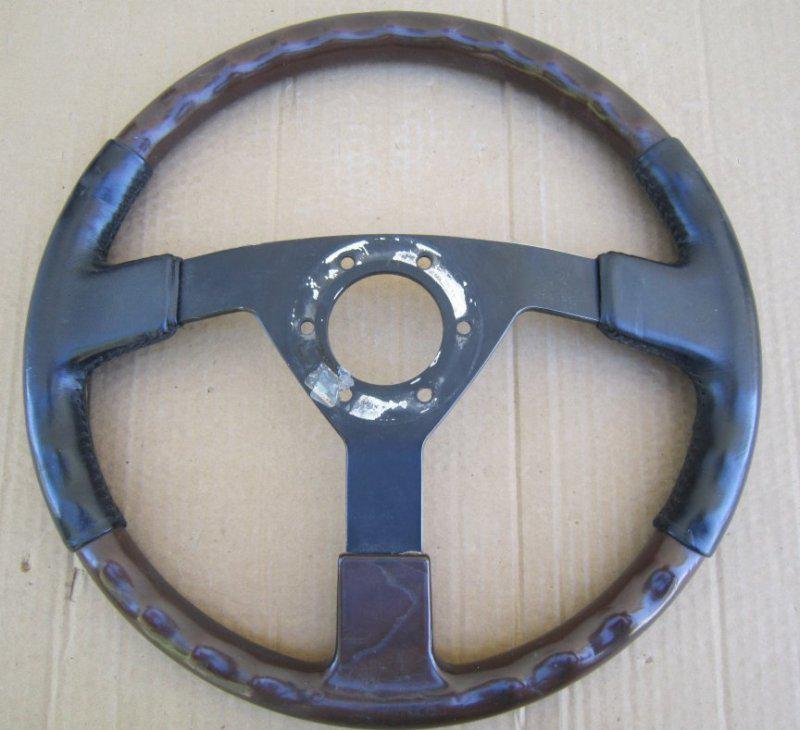 1989 Shelby Dakota Steering Wheel Dodge Izumi Mopar Leather V8 Half Leather (2), US $110.00, image 2