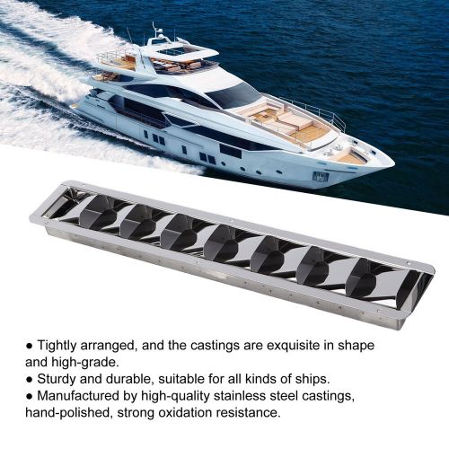 Marine Vent Grille Oblong Stainless Steel 8 Slots Grid Cover Boat Shutters, US $29.98, image 11