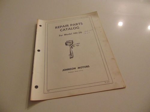 1951 Johnson Outboard HD-26 2.5 HP Parts Catalog Manual OEM DEALER, US $5.95, image 3