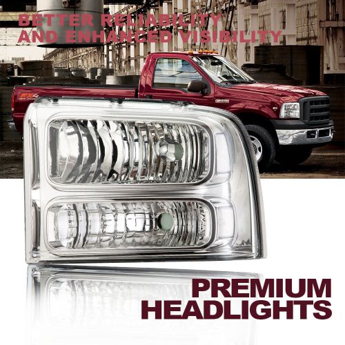 Clear Corner Chrome Headlights Fit For 2005-2007 Ford F-250 F-350 Super Duty, US $53.58, image 5