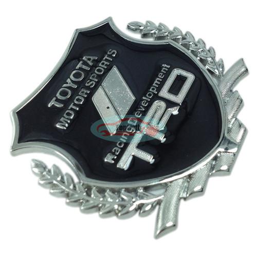 2pcs silver metal side rear trunk emblems emblem badge sticker 