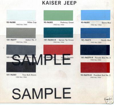 1946 1947 1948 1949 1950 1951 1952 1953 to 1958 studebaker truck paint chips  d2