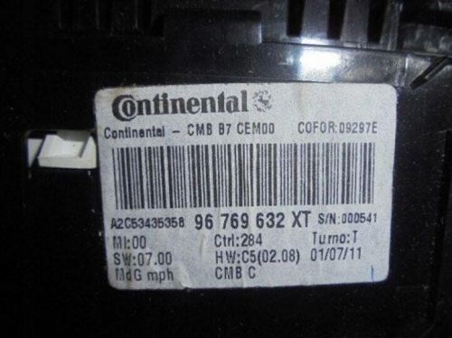 Citroen C4 Sedan Instrument Cluster 96769632XT Petrol 121kw 2011 25877382-, US $, image 2