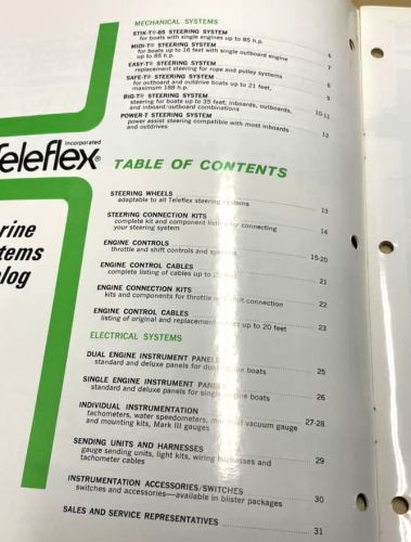 Vintage Original 1972 Teleflex Marine Systems Engine Steering Catalog Brochure, US $44.95, image 8