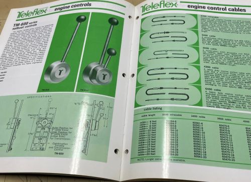 Vintage Original 1972 Teleflex Marine Systems Engine Steering Catalog Brochure, US $44.95, image 10