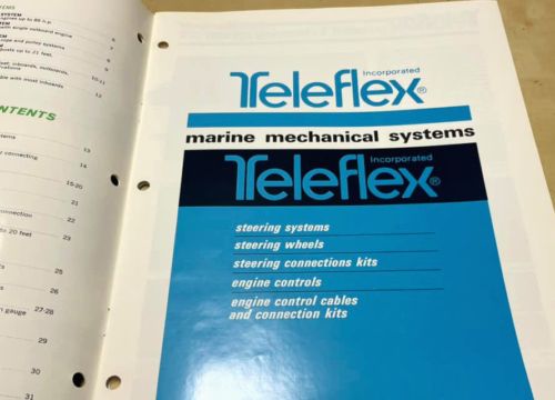 Vintage Original 1972 Teleflex Marine Systems Engine Steering Catalog Brochure, US $44.95, image 21