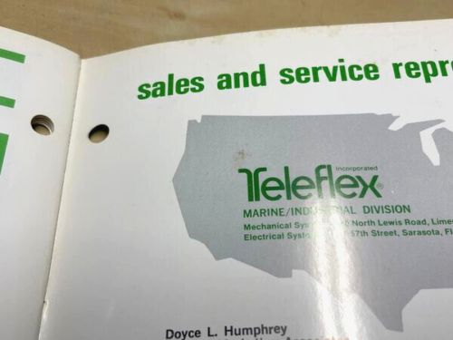 Vintage Original 1972 Teleflex Marine Systems Engine Steering Catalog Brochure, US $44.95, image 25