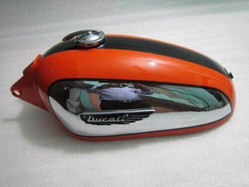 Ducati Scrambler 350CC Chrome And Painted Fuel Tank With Badges + Cap, US $, image 2