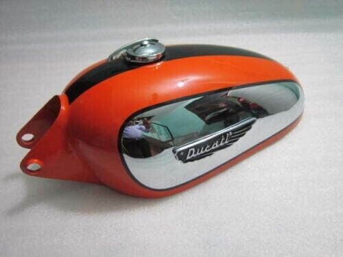 Ducati Scrambler 350CC Chrome And Painted Fuel Tank With Badges + Cap, US $, image 4