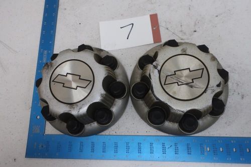 Chevrolet 1500 2500 3500 SRW Silver 8 1/2" Lot of 2 Center Cap 9597161 (2498 #7), US $79.99, image 2