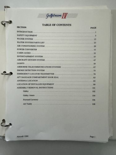 Gulfstream IV GIV Handbook Interior, Servicing, and Handling, US $45.00, image 9