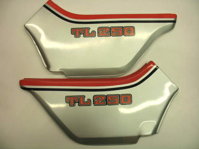 Rare left & right side cover set barely used early take-off 1976 tl250 trials 76