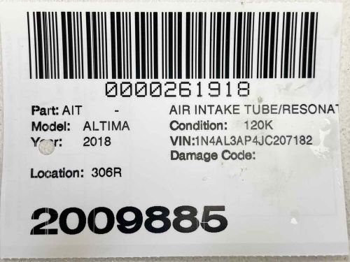 Fits 2013 - 2018 NISSAN ALTIMA 2.5L Sedan Air Intake Upper Duct Tube 165763TA0C, US $49.00, image 2