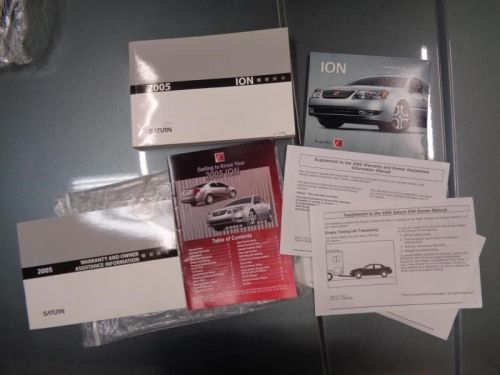 ION 2005 Owners Manual 1168009, US $44.85, image 4