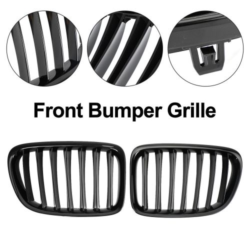 Gloss Black Front Hood Kidney Grill Grille Fit BMW X1 E84 2009-2014 SUV U4, US $59.65, image 11