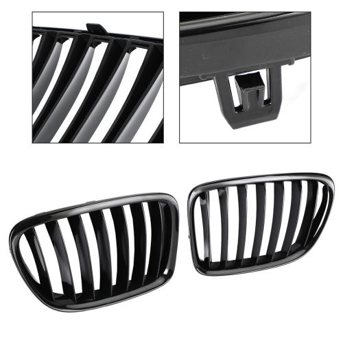 Gloss Black Front Hood Kidney Grill Grille Fit BMW X1 E84 2009-2014 SUV U4, US $59.65, image 13