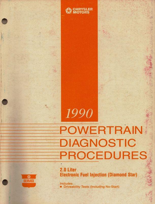 1990 chrysler 2.0l efi - factory diagnostics manual
