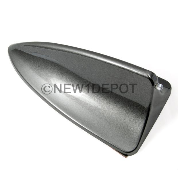 New dark gray shark fin style decorative antenna roof top mount universal fits