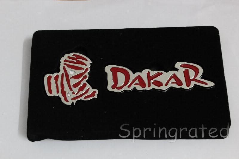 10x dakar rally metal decal emblem badge adhesive car 3d race logo motors refit